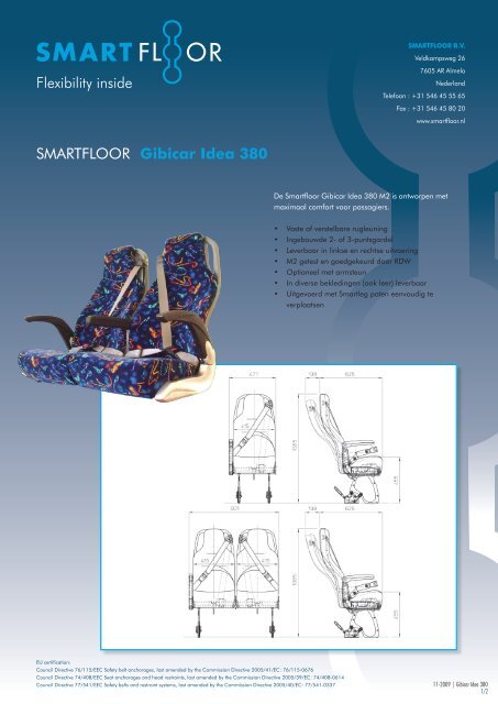 SMARTFLOOR Gibicar Idea 380 Flexibility inside