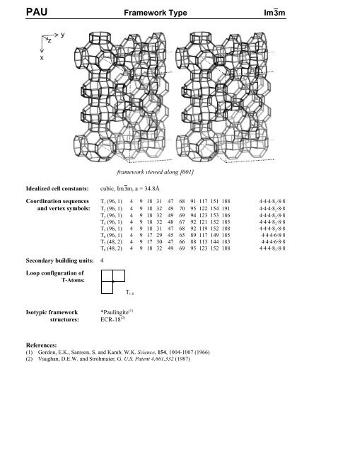 PAU Framework Type Im3m