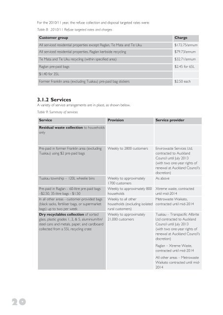 1.2 Purpose of this waste assessment - Waikato District Council