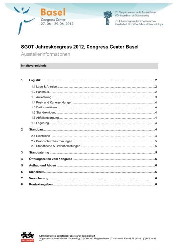 SGOT Jahreskongress 2012, Congress Center Basel ...