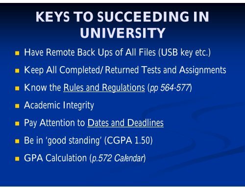 University College COURSE SELECTION WORKSHOP 2010-11