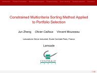 Constrained Multicriteria Sorting Method Applied to Portfolio Selection