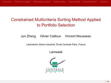 Constrained Multicriteria Sorting Method Applied to Portfolio Selection