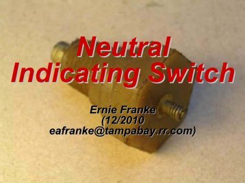 Neutral Indicating Switch - Good Karma Productions