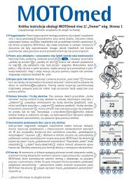 KrÃ³tka instrukcja obsÅugi MOTOmed viva 2/âTrenerâ nÃ³g. Strona 1