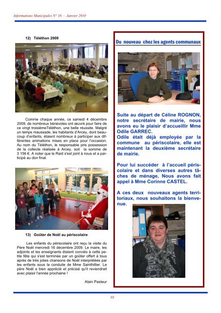 Informations Municipales - Arcey