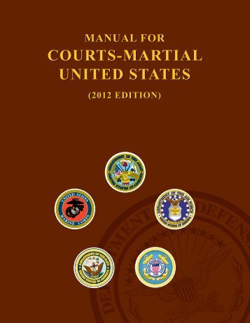 Manual for Courts-Martial - U.S. Coast Guard