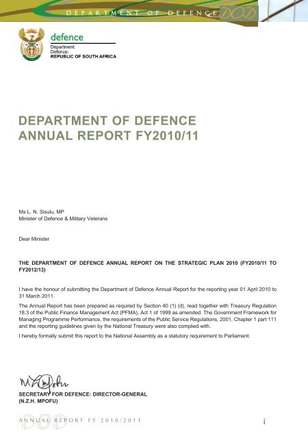 annrep 1011 1 to 148.qxp - Department of Defence