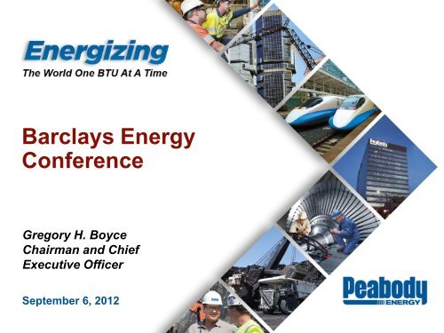 Barclays 2012 CEO Energy/Power Conference - Peabody Energy