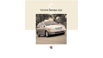 STOYOTA SIENNA 2002 - Toyota Canada