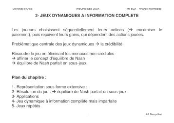 jeux dynamiques Ã  information complÃ¨te