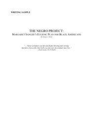 The Negro Project And Margaret Sanger - The Issues4Life Foundation