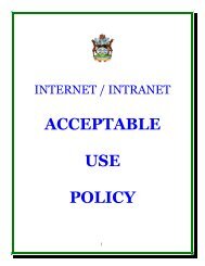 Internet/Intranet - Acceptable Use Policy - Antigua & Barbuda