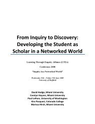 Developing the Student as Scholar in a ... - Miami University