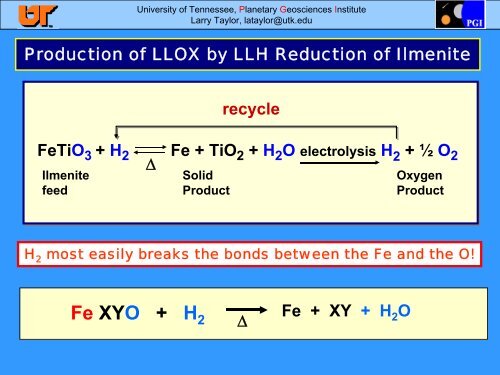 Presentation - In Situ Resource Utilization (ISRU)