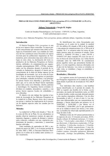 NOTARNICOLA, J. & S. H. SEIPKE. 2003. Presas de ... - Grupo FALCO