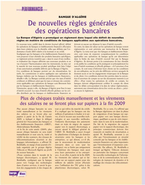 Revue nÂ° 11 - MinistÃ¨re de l'Ã©nergie et des mines