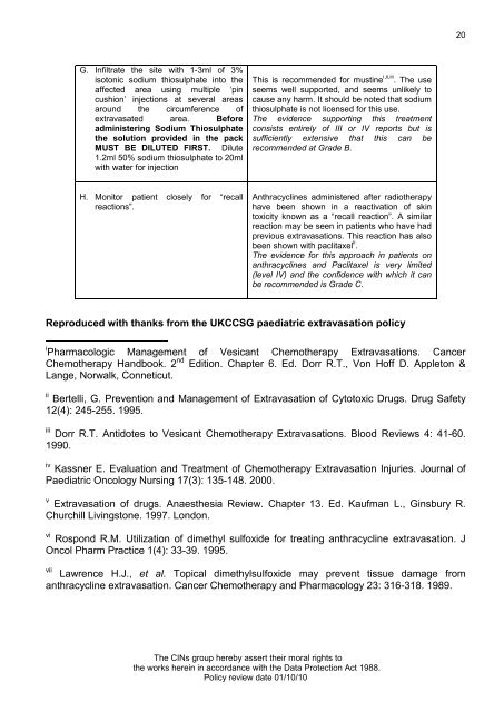 Collaborative Intravenous Nursing Service (CINS) Guidelines