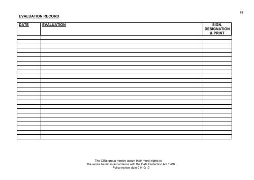 Collaborative Intravenous Nursing Service (CINS) Guidelines