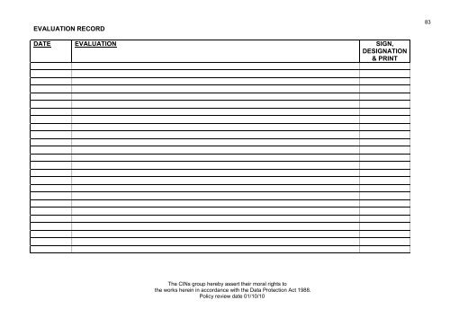 Collaborative Intravenous Nursing Service (CINS) Guidelines