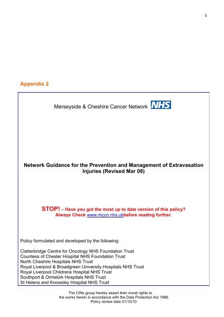 Collaborative Intravenous Nursing Service (CINS) Guidelines