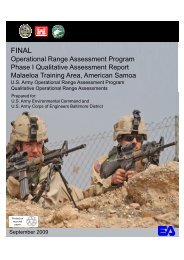 Operational Range Assessment Progra Phase I Qualitative ...