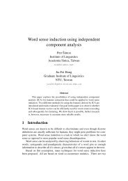 Word sense induction using independent component analysis