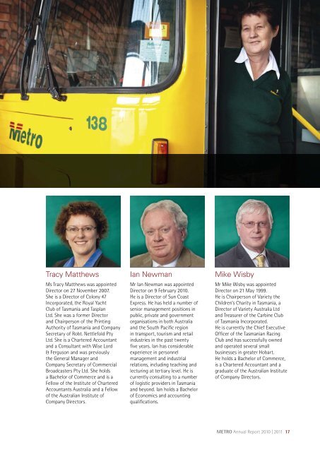 annual report 2010-11 - Metro Tasmania