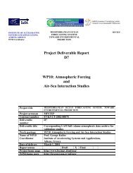 Project Deliverable Report D7 WP10: Atmospheric Forcing and Air ...