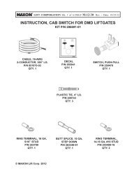 M-12-30 Cab Switch for DMD Liftgates - Maxon