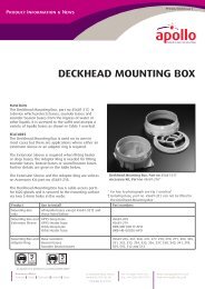 DECKHEAD MOUNTING BOX - Apollo Fire Detectors Limited