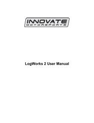 LogWorks 2 User Manual - Innovate Motorsports