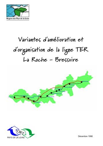 Etude de la ligne T.E.R. "La Roche-sur-Yon / Bressuire"
