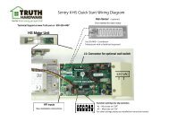 Sentry II HS Quick Start Wiring Diagram