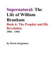 Supernatural: The Life of William Branham - Endtimemessage.info