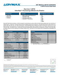 Dymax MD Medical Device Adhesive 1-20793 Product Data Sheet