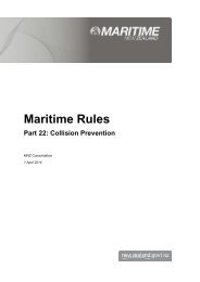 Maritime Rules - Part 22: Collision Prevention - Maritime New Zealand
