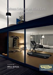 Wellness Collection per Allianz Bank e Investitori. - Technogym