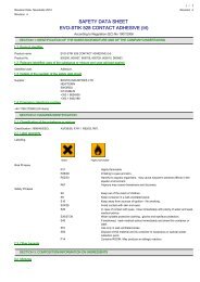 SAFETY DATA SHEET EVO-STIK 528 CONTACT ... - Algeos