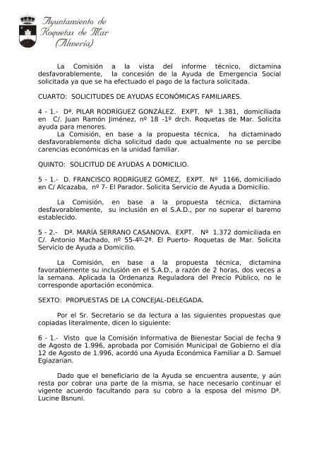 21 de Octubre - Ayuntamiento de Roquetas de Mar