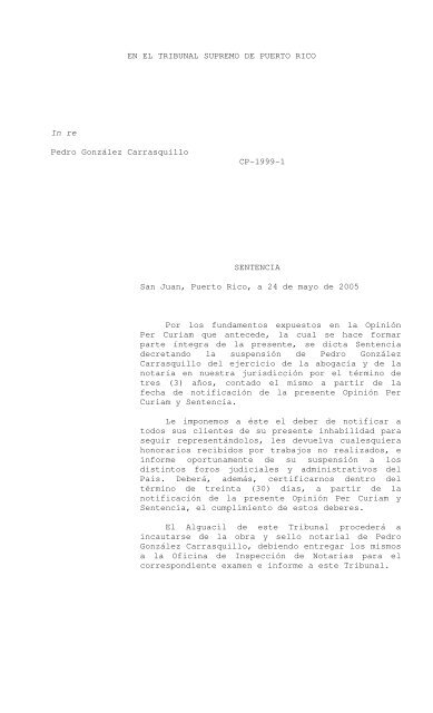 2005 TSPR 78 - Rama Judicial de Puerto Rico