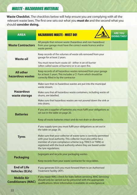 Garage Waste (PDF-3169 kb) - Mayo County Council