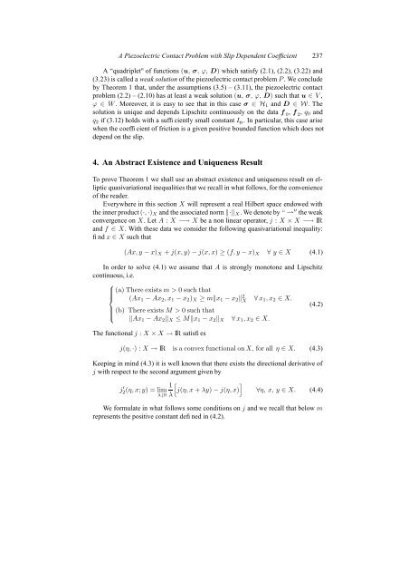 a piezoelectric contact problem with slip dependent coefficient of ...