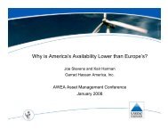 Why is America's Availability Lower than Europe's? - GL Garrad ...