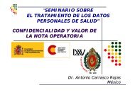 confidencialidad y valor de la nota operatoria - Red Iberoamericana ...