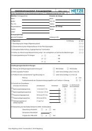 Inbetriebsetzungsprotokoll EEG-Anlagen - SWM Netze