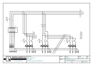 Belysningscentral BC81-SDK, ritning