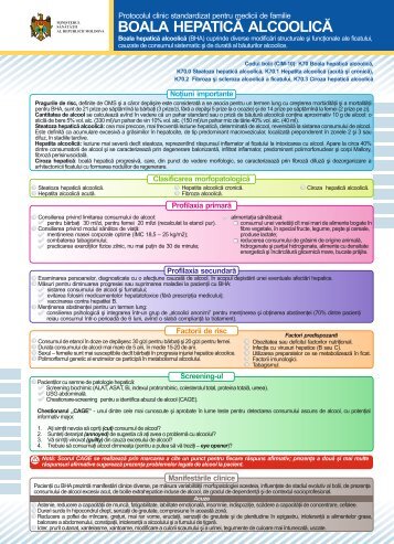 BOALA HEPATICÄ ALCOOLICÄ.cdr - Ministerul SÄnÄtÄÅ£ii