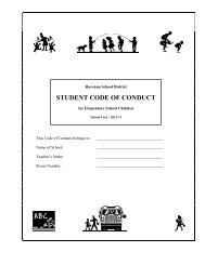 STUDENT CODE OF CONDUCT - the Ravenna School District