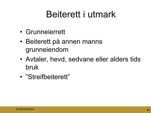 Beiterettigheter og konfliktområder - Norsk Sau og Geit